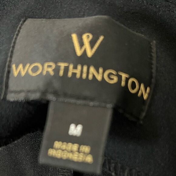 Worthington Open Front Work Blazer Black Size Medium - Picture 4 of 5